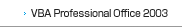 VBA Professional Office 2003