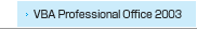 VBA Professional Office 2003